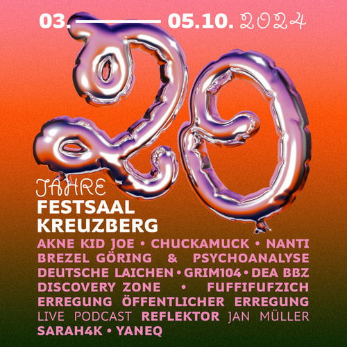Tickets kaufen für 20 Jahre Festsaal Kreuzberg (Tag 2) am 04.10.2024